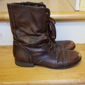 Steve Madden Troopa brown combat boots size 9.5
